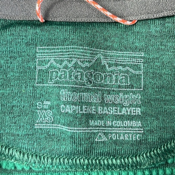 Patagonia Men’s Green Capilene Thermal Weight Zip-Neck Base Layer Size XS - Picture 4 of 8